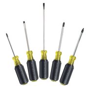 Klein Tools Screwdriver Set, Slotted, Phillips and Square, 5-Piece 85445